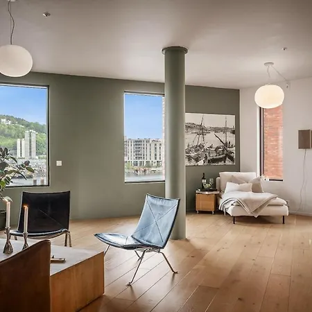 Apartamento Wow! Fjord View - Designer Apartment, 2 Bedrooms, Sleeps 6 People