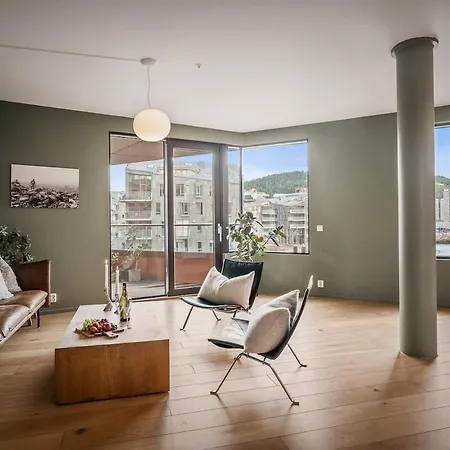 Wow! Fjord View - Designer Apartment, 2 Bedrooms, Sleeps 6 People Oslo