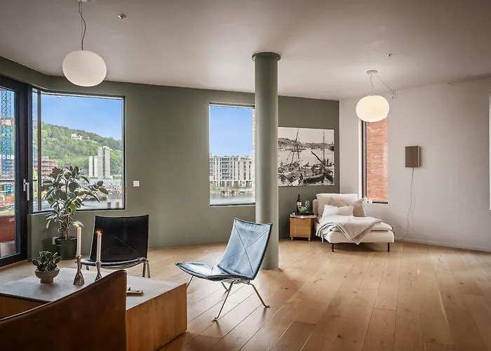 דירה Wow! Fjord View - Designer Apartment, 2 Bedrooms, Sleeps 6 People