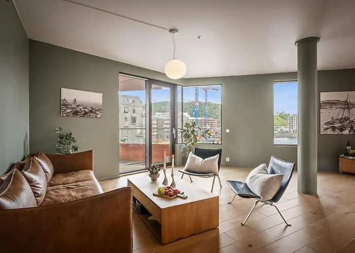 Wow! Fjord View - Designer Apartment, 2 Bedrooms, Sleeps 6 People אוסלו